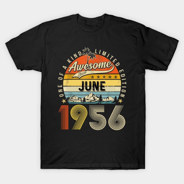 Awesome Since June 1956 Vintage 67th Birthday T-Shirt by nakaahikithuy